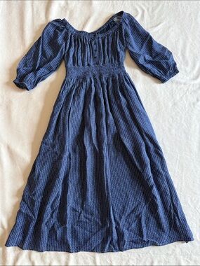 Hatch Off the Shoulder Blue Dress - size 0